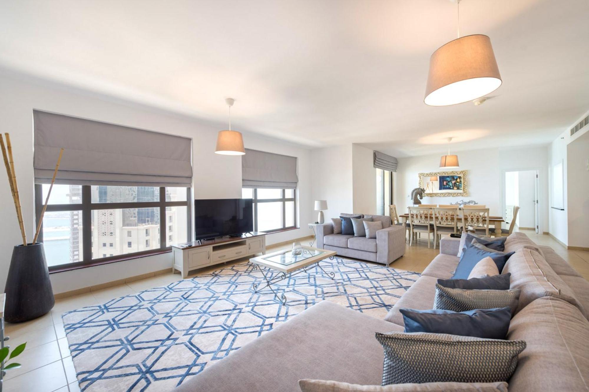 Sea View+Marina View 4BR @Jumeirah Beach Residence Dubai Exterior foto